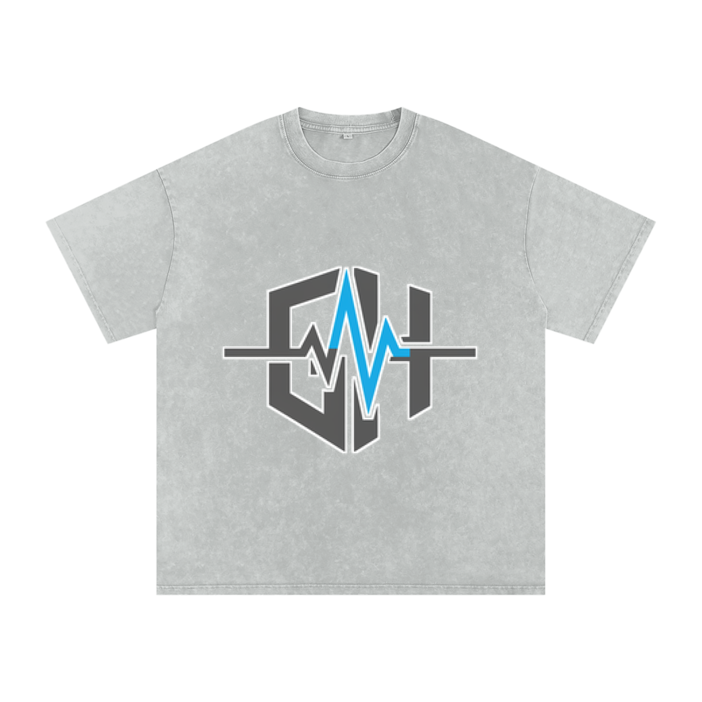 Snow Washed Oversized Cotton T-Shirt