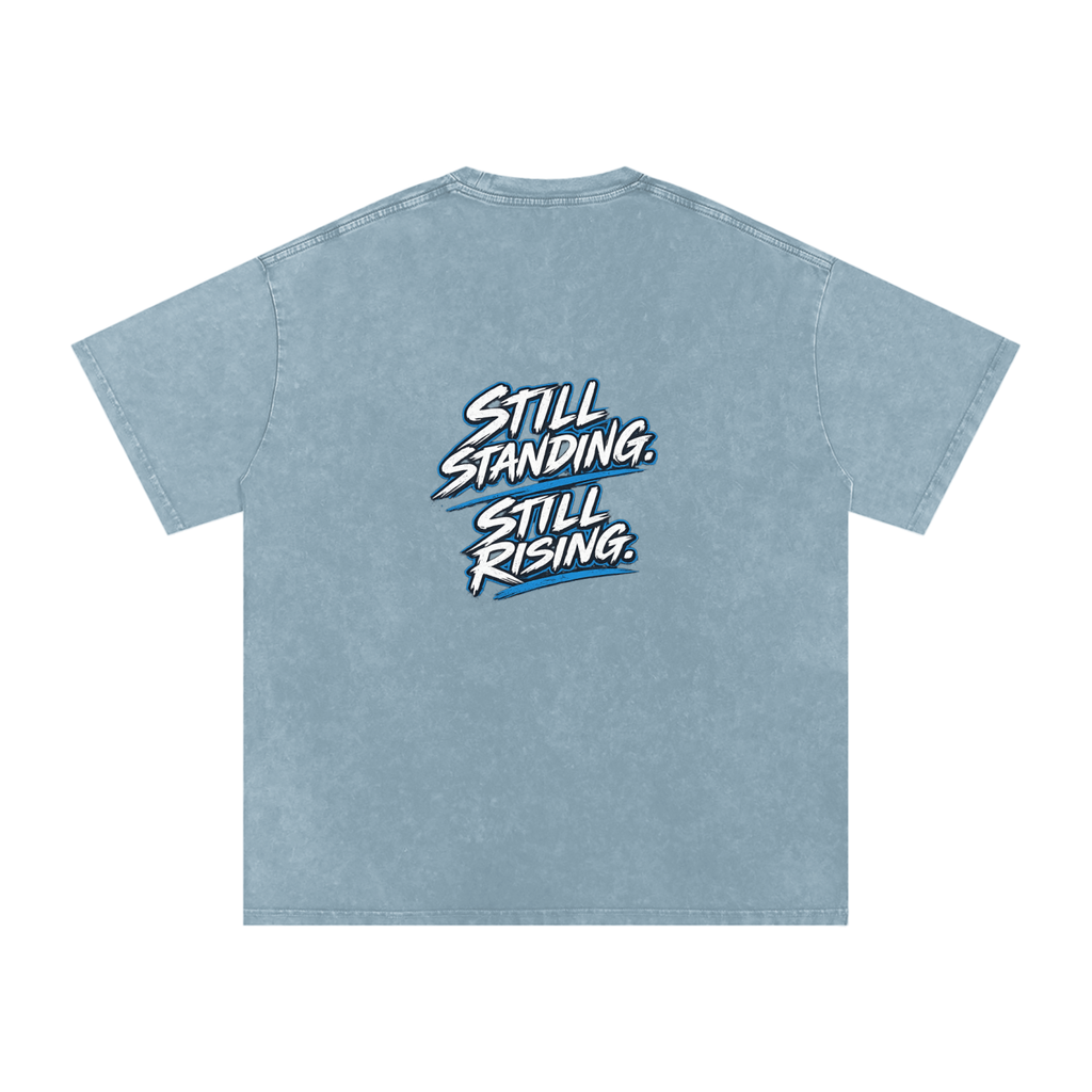 Snow Washed Oversized Cotton T-Shirt