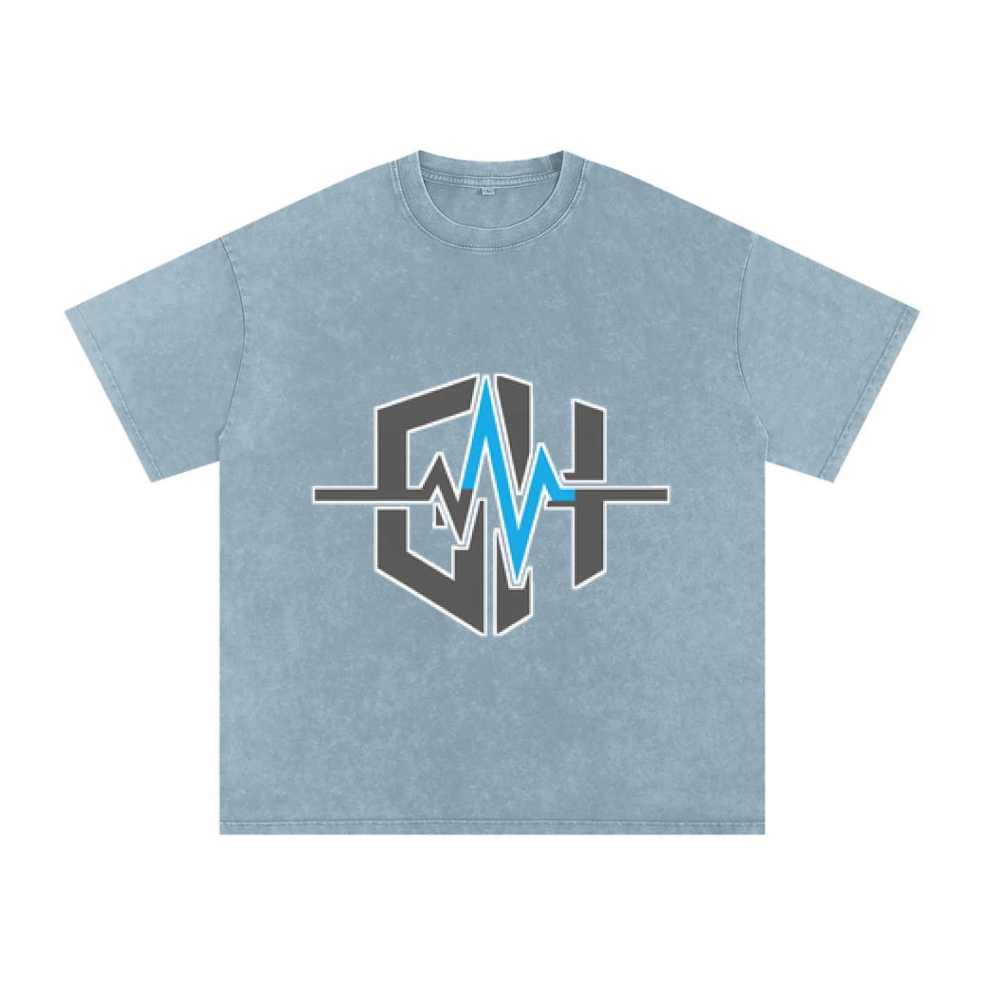 Snow Washed Oversized Cotton T-Shirt
